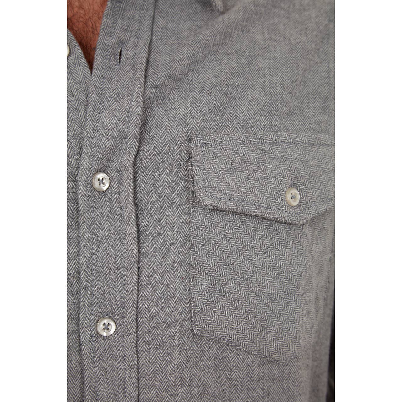 Neil Flannel Herringbone Shirt